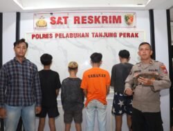 Polres Tanjungperak Kembali Amankan 6 Remaja Kelompok Gangster Team Error Surabaya