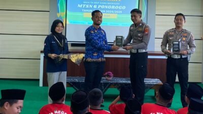 Program Mahameru Lantas, Polres Ponorogo Edukasi Pelajar Tertib Berlalulintas