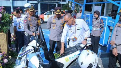 Dukung Kurangi Gas Buang, Kapolresta Malang Kota Lounching SPKLU, Hasil Kolaborasi dengan PT PLN