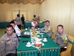 Kapolres Kediri Ikuti Zoom Meeting Rakor Kesiapan Operasi Mantap Praja 2024