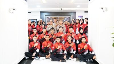 Lepas Kontingen Taekwondo Polri ke Malaysia dan Thailand, As SDM Kapolri Motivasi Atlet Dengan Beasiswa Pendidikan