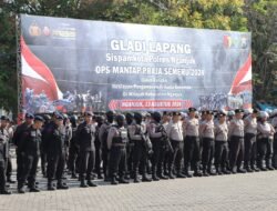 Gelar Simulasi Sispam Kota, Polres Nganjuk Tunjukkan Kesiapannya dalam Netralisir Masalah yang Timbul dalam Tahapan Pilkada 2024