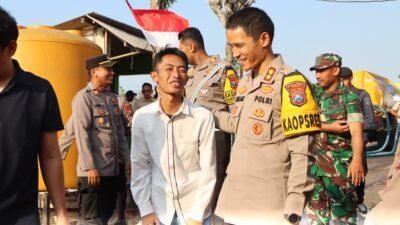 Polres Tuban Kembali Distribusikan Air Bersih Bantu Warga di Musim Kemarau