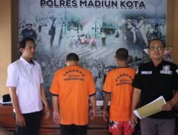 Polres Madiun Kota Amankan Dua Tersangka Pengedar Narkoba