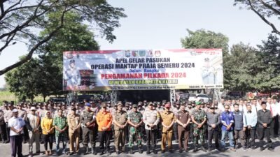 Kapolres Kediri Pimpin Apel Gelar Pasukan Ops Mantap Praja Semeru 2024