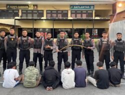 Polres Pelabuhan Tanjungperak Amankan 7 Kelompok Gang Allstar di Tenggumung Baru Surabaya