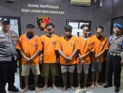 Polisi Berhasil Amankan Komplotan Pencuri Kabel Milik PT. Telkom di Asemrowo Surabaya