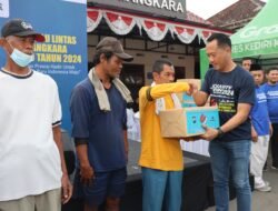 Sambut Hari Lalu Lintas Bhayangkara ke – 69, Polres Kediri Kota Gelar Charity Run Yatim Mandiri