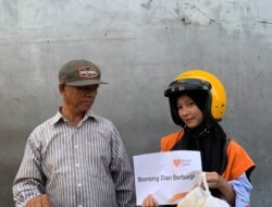 Relawan Rumah Zakat Kediri Melakukan Kegiatan Borong dan Berbagai (BnB). Disekitar GOR JAYABAYA Kediri dan Banyakan.