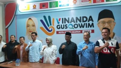 Unggul 57 Persen, Vinanda – Gus Qowim Ajak Warga Bangun Kota Kediri