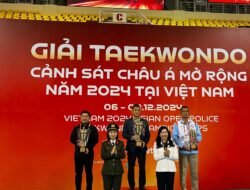 Tim Garuda Bhayangkara Presisi Juara Umum ke-2 di Ajang Taekwondo Polisi Terbuka Vietnam