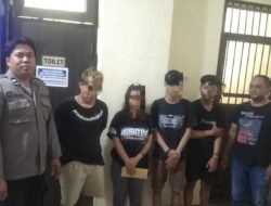 Polres Nganjuk Amankan Empat Pelaku Peredaran Narkotika dan Okerbaya