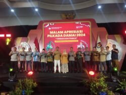 Komisi Pemilihan Umum (KPU) Kabupaten Kediri menggelar acara Malam Apresiasi Pilkada Damai 2024