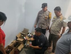 Polisi Tertibkan Penjualan Miras Ilegal di Malang