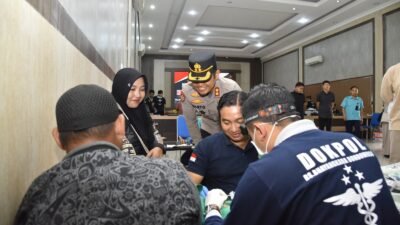 Polres Bondowoso Gelar Baktikes di Hari Bhayangkara ke -79, Beri Layanan Khitan Gratis