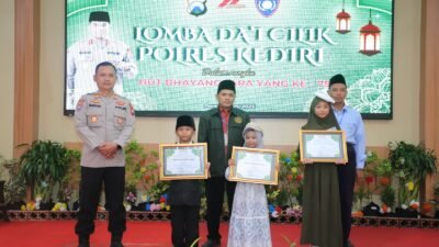 Kediri- Menjelang hari Bhayangkara ke-79, Polres Kediri mengadakan lomba Dai cilik