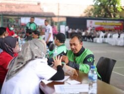 Polres Kediri Gelar Bakti Sosial Donor Darah dan Pengobatan Gratis