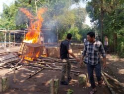 Polsek Bagor Tindak Lanjut Aduan Warga, Bongkar Arena Perjudian Sabung Ayam di Sugihwaras