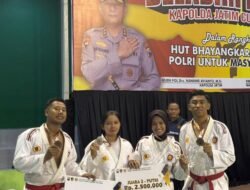 Atlet Polres Kediri Raih Prestasi di Kejuaraan Beladiri Polri Kapolda Jatim Cup 2025