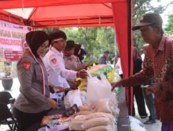 Polres Probolinggo bersama Bulog Gelar Pasar Murah di Hari Juang Polri Siapkan 44 Ton Beras