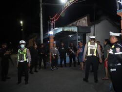 Polres Kediri Pastikan Rasa Aman Lewat Patroli Skala Besar di Wilayah Rawan
