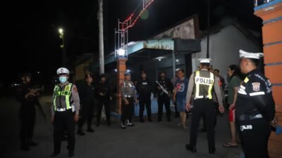 Polres Kediri Pastikan Rasa Aman Lewat Patroli Skala Besar di Wilayah Rawan