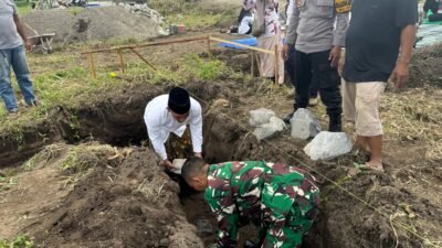 MULAI PEMBANGUNAN DAN PELETAKAN BATU PERTAMA UNTUK  GERAI KOPERASI MERAH PUTIH DIDESA NGADILUWIH