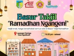 BAZAR TAKJIL DAN JAJAN LEBARAN “MERAH PUTIH” DIBULAN RAMADHAN DIDESA NGADILUWIH