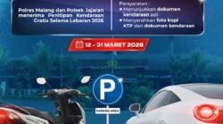 Mudik Lebaran 2026, Polres Malang Buka Layanan Titip Kendaraan Gratis
