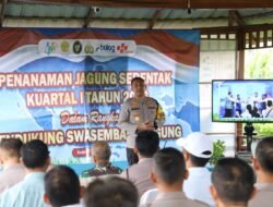 Tanam Jagung Kuartal I, Polres Kediri Garap 10 Hektar Lahan di Papar