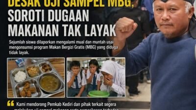 LSM Gerak Indonesia Desak Uji Sampel MBG, Soroti Dugaan Makanan Tak Layak