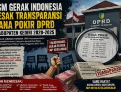 LSM GERAK INDONESIA DESAK KETERBUKAAN DANA POKIR DPRD KABUPATEN KEDIRI TAHUN 2020–2025