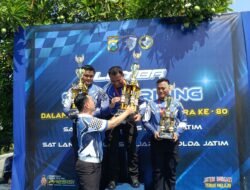 Satlantas Polres Gresik Berprestasi, Aiptu Bambang Juara 1 Safety Riding Hari Bhayangkara ke-80