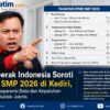 LSM Gerak Indonesia Soroti SPMB SMP 2026 di Kediri, Desak Transparansi Data dan Kepatuhan Terhadap Juklak-Juknis.