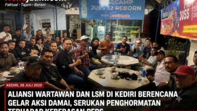 SERUKAN MARTABAT PERS! Aliansi Wartawan & LSM Kediri Siap Aksi Damai: Kami Bukan “Londo Ireng”, Kami Pilar Demokrasi