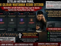 SETELAH HOTMAN PARIS, KINI GILIRAN WARTAWAN KEDIRI DITEROR: Teror Serang Demokrasi, Praktisi Hukum Beri Waktu 1×24 Jam Klarifikasi