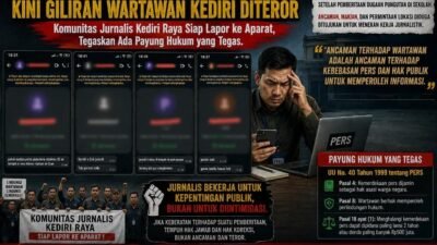 SETELAH HOTMAN PARIS, KINI GILIRAN WARTAWAN KEDIRI DITEROR: Teror Serang Demokrasi, Praktisi Hukum Beri Waktu 1×24 Jam Klarifikasi