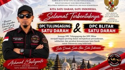 Satu Darah Indonesia Ucapkan Selamat atas Terbentuknya DPC Tulungagung dan DPC Blitar.