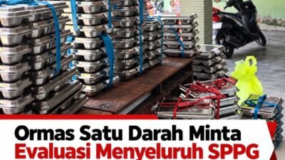 Satu Darah Minta Evaluasi Menyeluruh SPPG di Kota Kediri, Buntut Kasus Dugaan Keracunan MBG.