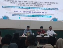 Drs. H.Guntur Sasono, M.SI Sosialisasikan Sekolah Rakyat dan Penguatan P2K2 KPM PKH di Jombang, Dorong Akses Pendidikan dan Kesejahteraan Masyarakat